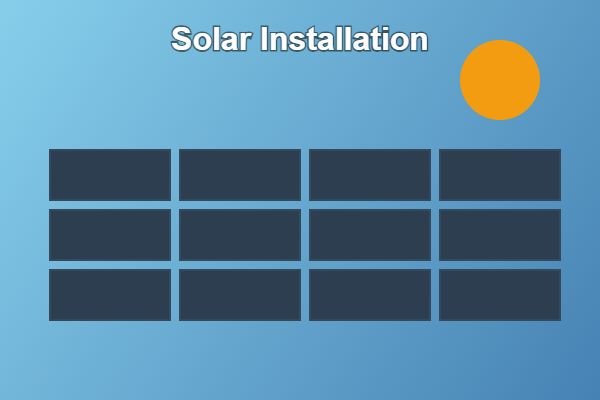 Residential solar installation project